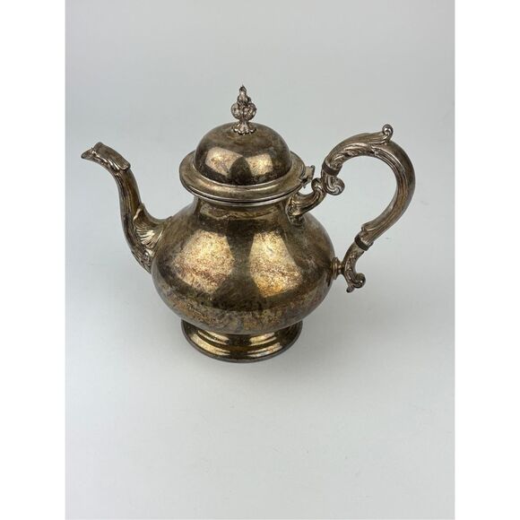 Vintage Antique Gorham Silver Plated Coffee Tea Pot Sugar Creamer 5 Piece Set FC